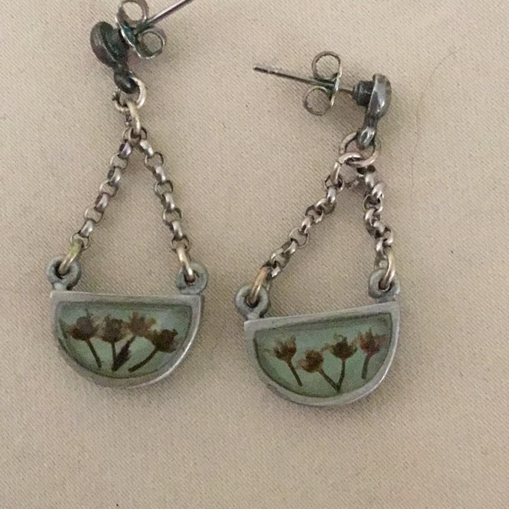 Pewter Flower earrings